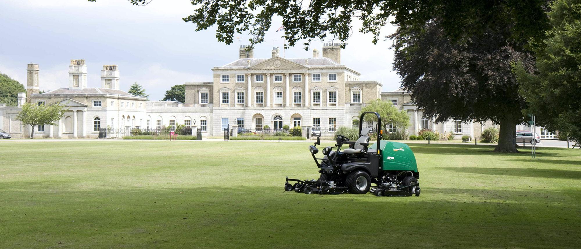 freshly mowed park